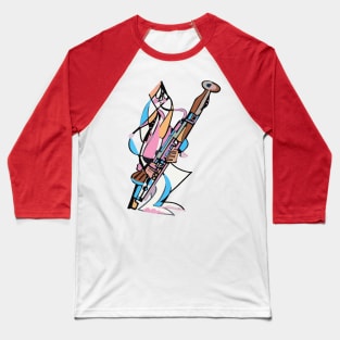 Bunny Bassoonist by Pollux Baseball T-Shirt